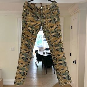 Tory Burch Camouflage Print Skinny Jeans - Size 30.